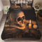 Morbuy Bettbezug Bettwäsche Set Dunkle Serie, Weiche Mikrofaser 3D Gothic Horror Schädel Drucken Bettwäsche Set mit Reißverschluss Bettbezug und Kissenbezüge (135x200cm-2pcs,Vanitas Schädel)