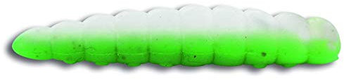 Quantum Magic Trout B Maggot 2,5cm - 10 künstliche Bienenmaden, Farbe:grün/weiß