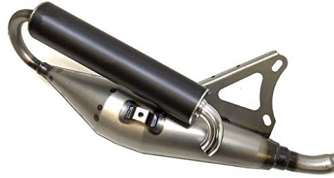 Tuning Sportauspuff passend für Peugeot Buxy, Elystar, Gipsy, Looxor, Speedfight 1 2, Splinter, Squab, Trekker, Vivacity 50 AC LC – Mit E-Prüfzeichen