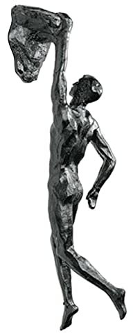 TAOYUN Klettern Mann Wand Dekor Harz Eisendraht Wandbehang Dekorationen Kunst Skulptur Figuren Retro Hängende Statue Wohnkultur Geschenke