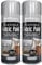 Classic Signature - 2 x Flexible Fabric Silver 200ml Spray Paint Leather Vinyl Textile Clothes Fast Drying