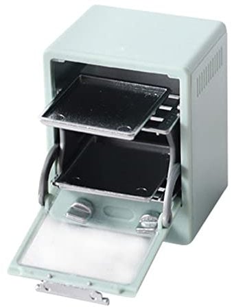 ibasenice Miniature Kitchen Oven Mini House Landscape Prop Miniature Microwave Boys and Girls' Toy Educational Decor