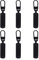 TOYMIS 6 Stück Ersatzteile Reißverschluss Zipper, Universal Reißverschluss Reparatur Zipper Pull Abnehmbar Metall Reißverschluss für Jacken Kleidung Hosen Jeans Gepäck Geldbörse Handtasche (Schwarz)