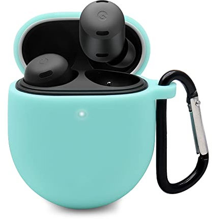 GIOPUEY Cilicone Case Compatible with Google Pixel Buds Pro/Buds Pro 2, Ultra-thin soft Cover, Slim-Fit,Anti-Fall,Not Easy to Dirty - Green