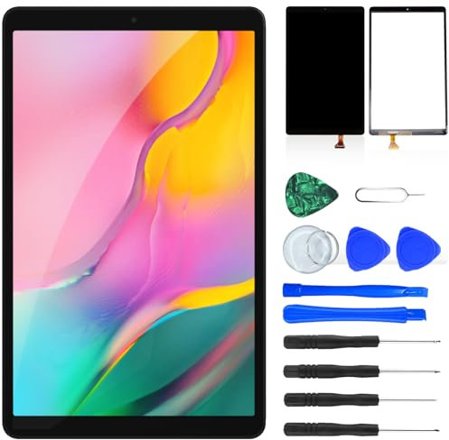NB+ Écran de remplacement pour Samsung Galaxy Tab A 10.1 SM-T515 SM-T510 Écran tactile Digitizer pré-installé adhésif noir (pas écran LCD)