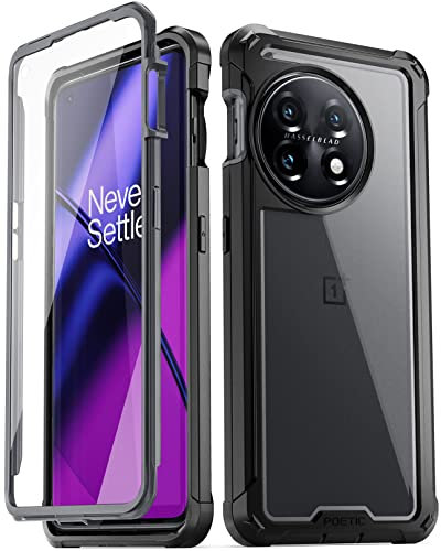 Poetic Guardian Coque Compatible avec OnePlus 11 5G 6,7 [testé Contre Les Chutes de 6 m de qualité Mil], Coque de Protection intégrale Hybride Antichoc avec Protecteur d'écran intégré,