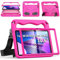 DUZZONA Funda Infantil para 10,6 Pulgadas Lenovo Tab M10 Plus 3rd Gen TB-125F/128F 2023, con Protector de Pantalla Integrado, con Correa de Hombr, para M10 Plus (3rd Gen) 10.61, Magenta