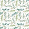Melody Jane Dolls House Eucalyptus Floral Flower Pattern Miniature Print Wallpaper 1:12