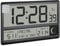 TFA Dostmann Digital XL Radio-Controlled Wall Clock 60.4524.01 with Sunrise and Sunset Alarm Large Numbers Moon Phases Silent Black with Batteries