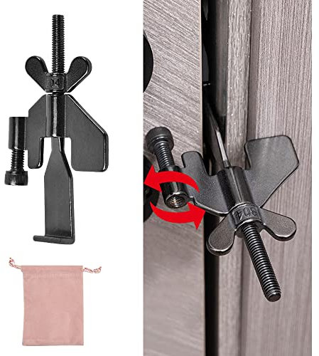 REFORUNG Verrou de porte portable Serrure de Porte Portable en acier inoxydable casier de sécurité à Domicile Verrouillage de porte antivol Dispositif de sécurité à l'intérieur pour hôtel Appartement