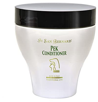 PEK Conditioner Balsam – Creme und Conditioner für Hunde und Katzen – 250 ml – ideal zum Entwirren von Knoten – sorgt für Elastizität und Weichheit – IV San Bernard