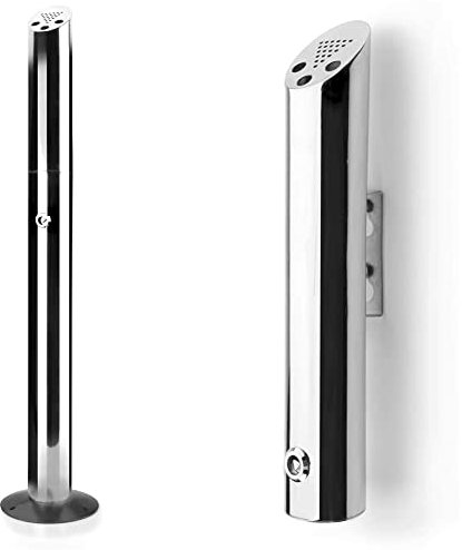 LACOR Stand ASCHENBECHER Round 92X8 cm INOX & Runde Aschenbecher Wand