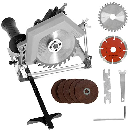 Trapano Elettrico Per Sega Adattatore Da Trapano Elettrico Per Adattatore Circolare Elettrico Set 0-45° Angolo Regolabile Alta Precisione Antiscivolo Per Il Taglio Di Legno Tubo Pvc Pannello Composito