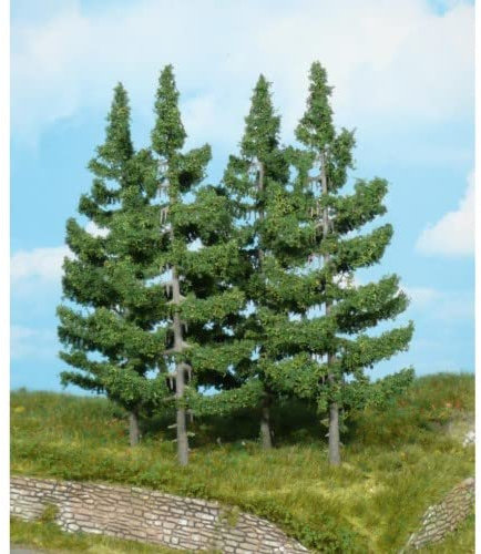 Heki 2122 Relief-Tannen, 17 cm hoch (4 Stück)