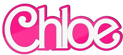 Print Maniacs Personalised Barbie Door Sign Pink & White Doll for Girls and Women Lets go Party girls door name, pink door name, girls room, barbie sign, barbie name, wall sign,