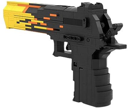 SAYN Technik Gewehr mit Schussfunktion, 460+ Teile Desert Eagle Gewehr Pistole Modell mit Kugel, MOC Kompatibel mit Lego Gewehr