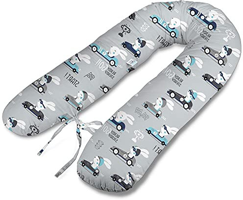 ekm trade Typ V 180cm XL Stillkissen Schwangerschaftskissen Lagerungskissen Seitenschläferkissen Handmade 100% Zertifizierte Baumwolle Geräuschlos (44)
