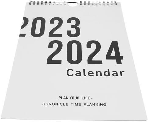 BUTIFULSIC Stabiler Kalender Wandkunstkalender Countdown-kalender Für Das Klassenzimmer Jahr Wandkalender Notiz-wandkalender Wandkalender 2023-2024 Die Liste Papier Umblättern Arbeit
