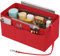 Enbagold Handtaschen Organizer Filz Taschenorganizer für Frauen Handtasche, Tasche Organizer Shopper mit Mehreren Taschen, Innentasche für Handtaschen,Rot,L