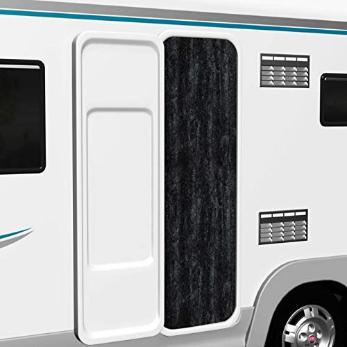 Ailgely Rideau de porte en chenille 90 x 200 cm - Moustiquaire pour camping et caravane - Anthracite