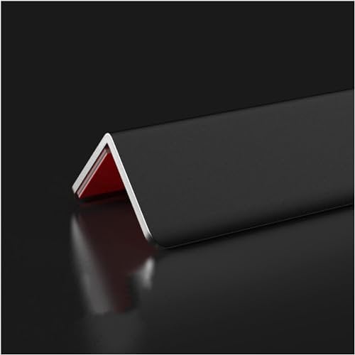 JSY eckenschutz für garagen Aluminium-Eckenschutz, Wandverkleidung, Wandkantenschutz for die Wand, for Wandtürrahmen, Schrank-Fußleistenschutz Garage Wandschutz (Color : Black, Size : 1.5m)