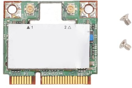 Scheda WiFi SPS BCM943224HMS per Laptop Doppia Banda 2,4 GHZ 5 GHZ, Interfaccia Mini PCIE, Adattatore WiFi Wireless 300 Mbps, Buona Dissipazione del Calore