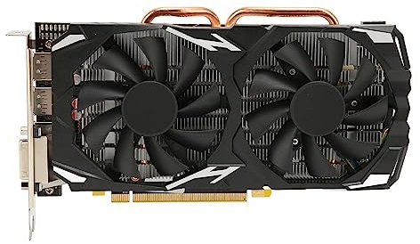 RX 580 Grafikkarte, 8 GB GDDR5 256 Bit, Unterstützt 8K 16 PCI Express 3.0 580 Grafikkarte, 2 Lüfter, Gaming Grafikkarte