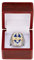Quingss Ring der Fantasy Football Meisterschaft 2024 Ringe der Rugby League Sieger Souvenir Klassische Geschenke für Sportfans Ornamente mit Büro-/Club-Motiven, mit Holzbox,11