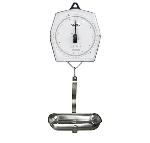 Brecknell Mechanical Hanging Scales - 5kg | Heavy-duty hook and top loop ensure secure hanging, ideal for busy commercial kitchens and precise food prep portioning.