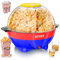 KESSER® Máquina grande de palomitas de maíz, 800 W, capacidad de 5,5 l, con tapa antiadherente, bandeja para servir, para aceite, mantequilla, azúcar, silenciosa y rápida, incluye vaso de medición y