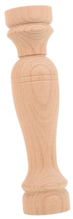 DOITOOL Piliers Sculptés En Bois Support Décor Garde-corps En Pvc Poteau D'escalier Pieds De Table à Hauteur De Comptoir Poste Balustrade Fourniture De Meubles Jambe De Bois Beige
