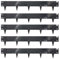 Nicoman 5M Anthracite Lawn Edging Border,Pre-Rusted Galvanised Steel Garden Border Edging, Easy to install Flexible Grass Landscaping Pathway Edge Strip