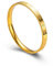 Artomnivera Titanium Steel Gold Lucky Leaf Clover Bracelet for Women - 18K Gold Plated Hypoallergenic Four Leaf Clover Bangle, Durable Gold Jewellery Gift for Her