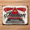 BigOtters Blechschild Indian Motorcycles Est 1901 20,3 x 30,5 cm Metall Blechschild Dekoration Eisen Malerei Metall dekorative Wandkunst