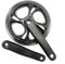 Bielas de bicicleta con un plato 48T para bicicletas plegables y eléctricas, longitud de 165 mm