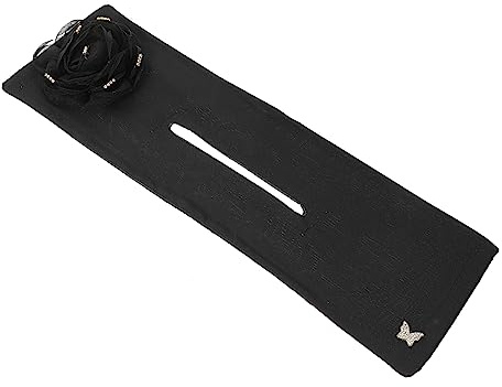Veemoon Blumen Haar Duttformer aus Weichem Stoff Haarknoten Maker mit Schwarzem Design für Sport Reisen und Partys Schmückt und Fixiert Frisuren