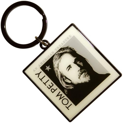 Rock Off officially licensed products Tom Petty American Treasure keyring Keychain One Size