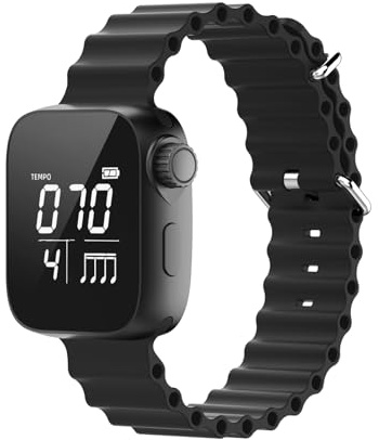 Denash Vibrierende Metronomuhr, Einstellbar 40–240 BPM mit Umschaltbaren Metronomen und Übungsmodus, Elektronisches Tragbares Metronom für Musiker, Training