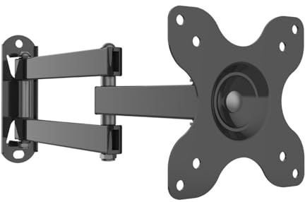 YWBL-WH TV Wall Mount 360 Degree Rotatable Walls Holder Full Motion TV Monitor Wall Mount Bracket Monitor Walls Mounting Bracket
