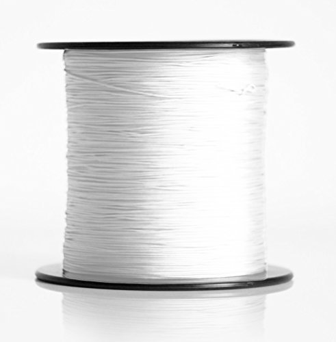 Schnur für Plissee, Rollo, Jalousette 0,8 mm Spannschnur Plisseeschnur zubehör (Weiß, 40 Meter)