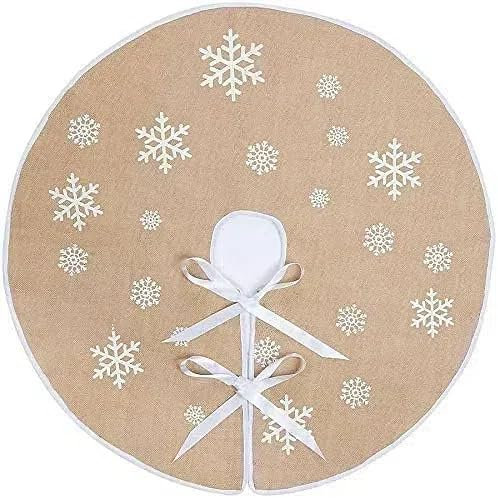 N&T NIETING Jupe de Sapin de Noël en Toile de Jute Rustique, Toile de Jute 76 cm., 30 inches