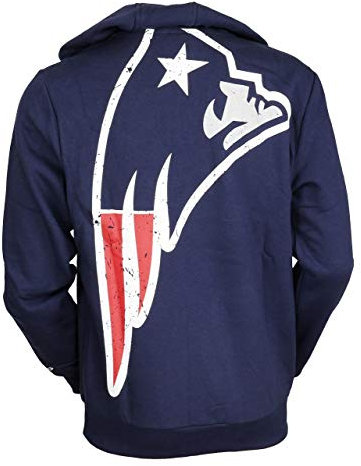 New Era New England Patriots Big Logo Back Hoody - M