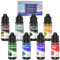 Colorante di Gomma Silicone - 8 Colori Pigmento Liquido per Fabbricazione di Stampi, Stampaggio e Colata - Colore per Stampi Resina, DIY Statue - 10ml Ciascuno