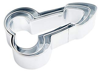 rongweiwang 3pcs Erotic Plätzchen stirbt Penis Biscuits Formplätzchenform Edelstahl Keks Moulds Kit DIY Edelstahl-Backen-Form Küchenhelfer