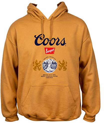 Coors Golden Bankquet Beer Logo Hoodie - Gelb - Klein