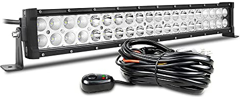 Willpower Led Lichtleiste Balken 12V 24V 22 120W für Auto Offroad KFZ | Lightbar Arbeitsscheinwerfer, mit 12V Kabelbaum, 6000K Weiß, IP67 Wasserdicht, Beleuchtung für Traktor ATV Boot Quad