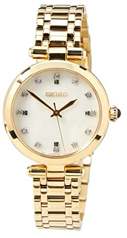 Seiko Damen-Uhr Quarz Edelstahl mit Edelstahlband SRZ536P1
