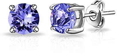 Philip Jones Light Purple Stud Earrings Created with Zircondia® Crystals