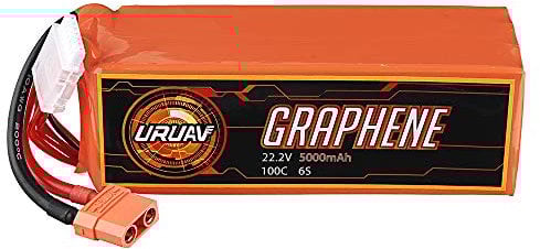 KINGDUO 6S 22.2V 5000Mah 100C Lipo Batterie Xt90 Prise pour Drone Rc