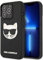 Karl Lagerfeld KLHCP13LCH3DBK Hülle für 13 Pro / 13 6,1 schwarz 3D Rubber Choupette